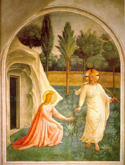 Noli me tangere, fresco by Fra Angelico by Fra Angelico